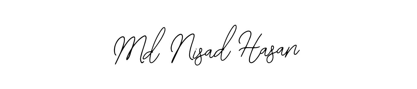 if you are searching for the best signature style for your name Md Nisad Hasan. so please give up your signature search. here we have designed multiple signature styles  using Bearetta-2O07w. Md Nisad Hasan signature style 12 images and pictures png