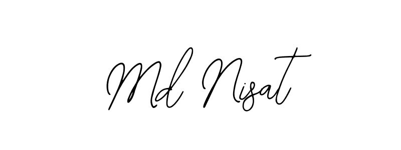 How to Draw Md Nisat signature style? Bearetta-2O07w is a latest design signature styles for name Md Nisat. Md Nisat signature style 12 images and pictures png