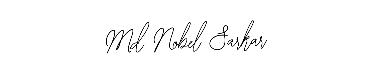 How to make Md Nobel Sarkar name signature. Use Bearetta-2O07w style for creating short signs online. This is the latest handwritten sign. Md Nobel Sarkar signature style 12 images and pictures png