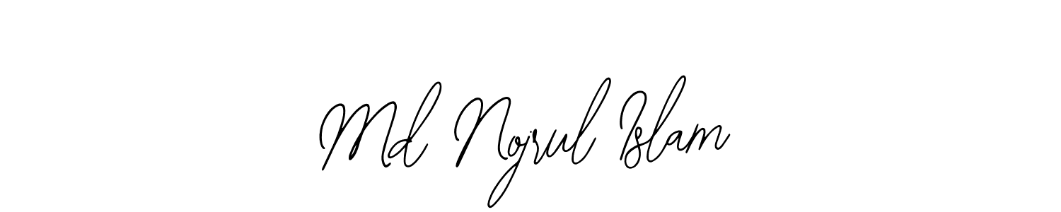 How to make Md Nojrul Islam name signature. Use Bearetta-2O07w style for creating short signs online. This is the latest handwritten sign. Md Nojrul Islam signature style 12 images and pictures png