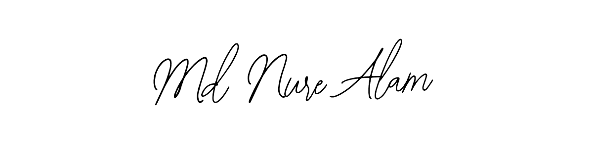 The best way (Bearetta-2O07w) to make a short signature is to pick only two or three words in your name. The name Md Nure Alam include a total of six letters. For converting this name. Md Nure Alam signature style 12 images and pictures png