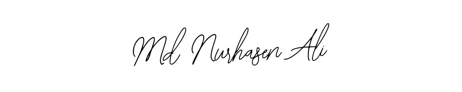 How to make Md Nurhasen Ali signature? Bearetta-2O07w is a professional autograph style. Create handwritten signature for Md Nurhasen Ali name. Md Nurhasen Ali signature style 12 images and pictures png