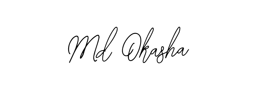 The best way (Bearetta-2O07w) to make a short signature is to pick only two or three words in your name. The name Md Okasha include a total of six letters. For converting this name. Md Okasha signature style 12 images and pictures png