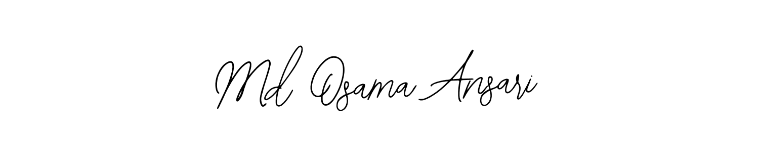 Create a beautiful signature design for name Md Osama Ansari. With this signature (Bearetta-2O07w) fonts, you can make a handwritten signature for free. Md Osama Ansari signature style 12 images and pictures png