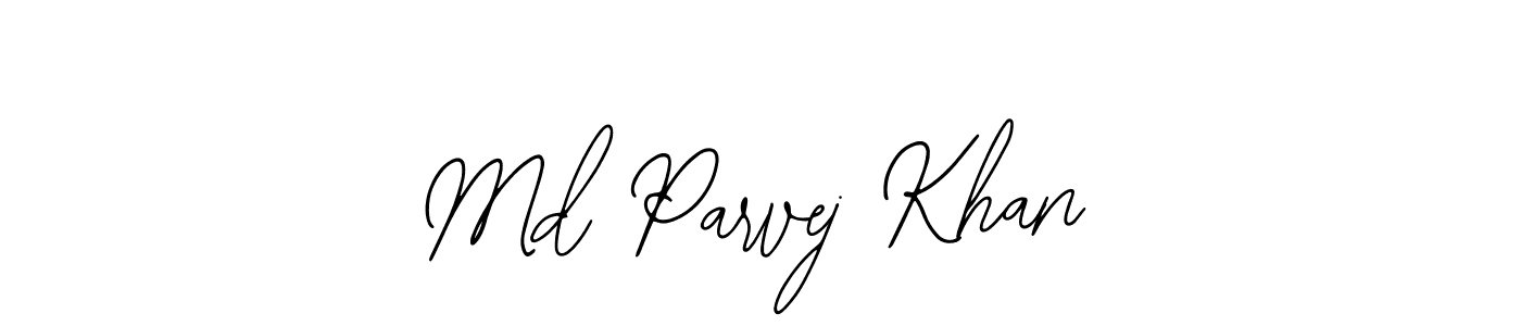 Bearetta-2O07w is a professional signature style that is perfect for those who want to add a touch of class to their signature. It is also a great choice for those who want to make their signature more unique. Get Md Parvej Khan name to fancy signature for free. Md Parvej Khan signature style 12 images and pictures png