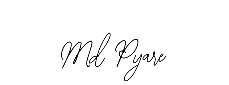 The best way (Bearetta-2O07w) to make a short signature is to pick only two or three words in your name. The name Md Pyare include a total of six letters. For converting this name. Md Pyare signature style 12 images and pictures png