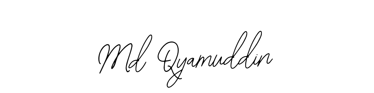 How to make Md Qyamuddin name signature. Use Bearetta-2O07w style for creating short signs online. This is the latest handwritten sign. Md Qyamuddin signature style 12 images and pictures png