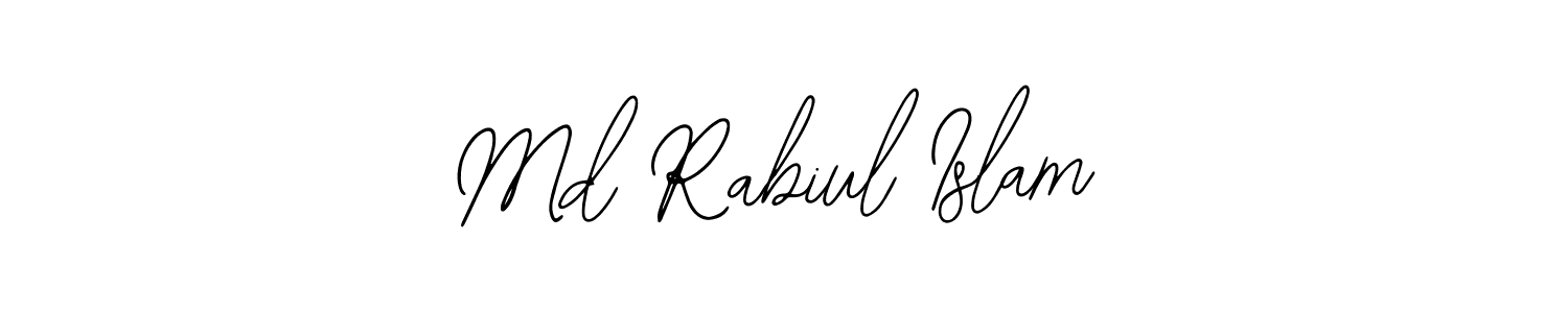 How to make Md Rabiul Islam name signature. Use Bearetta-2O07w style for creating short signs online. This is the latest handwritten sign. Md Rabiul Islam signature style 12 images and pictures png