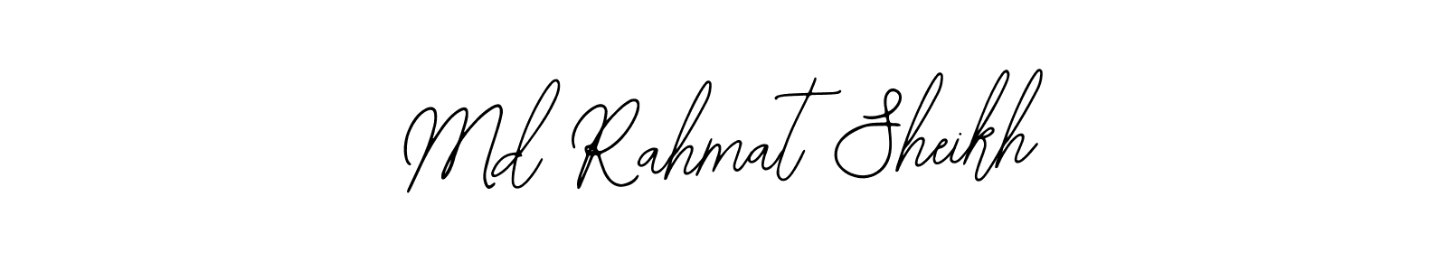 You should practise on your own different ways (Bearetta-2O07w) to write your name (Md Rahmat Sheikh) in signature. don't let someone else do it for you. Md Rahmat Sheikh signature style 12 images and pictures png