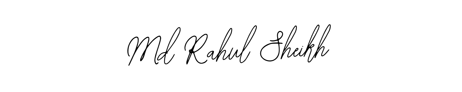 Use a signature maker to create a handwritten signature online. With this signature software, you can design (Bearetta-2O07w) your own signature for name Md Rahul Sheikh. Md Rahul Sheikh signature style 12 images and pictures png