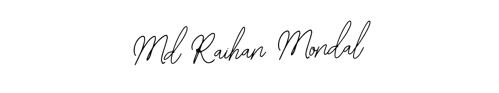 Use a signature maker to create a handwritten signature online. With this signature software, you can design (Bearetta-2O07w) your own signature for name Md Raihan Mondal. Md Raihan Mondal signature style 12 images and pictures png