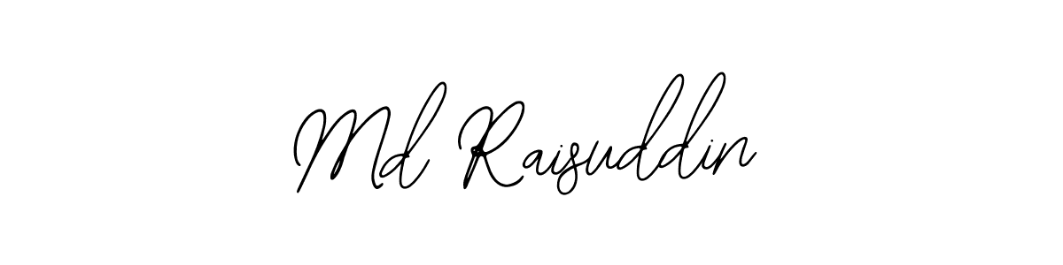 How to make Md Raisuddin name signature. Use Bearetta-2O07w style for creating short signs online. This is the latest handwritten sign. Md Raisuddin signature style 12 images and pictures png