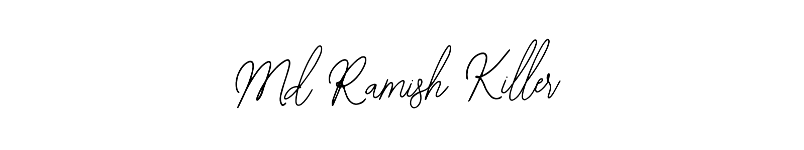 How to make Md Ramish Killer name signature. Use Bearetta-2O07w style for creating short signs online. This is the latest handwritten sign. Md Ramish Killer signature style 12 images and pictures png