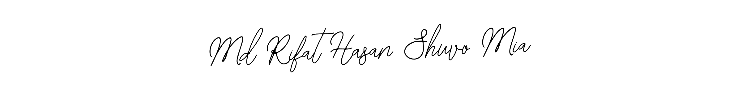Similarly Bearetta-2O07w is the best handwritten signature design. Signature creator online .You can use it as an online autograph creator for name Md Rifat Hasan Shuvo Mia. Md Rifat Hasan Shuvo Mia signature style 12 images and pictures png