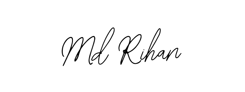 Also You can easily find your signature by using the search form. We will create Md Rihan name handwritten signature images for you free of cost using Bearetta-2O07w sign style. Md Rihan signature style 12 images and pictures png