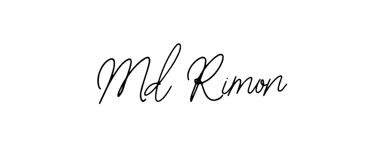 Also You can easily find your signature by using the search form. We will create Md Rimon name handwritten signature images for you free of cost using Bearetta-2O07w sign style. Md Rimon signature style 12 images and pictures png