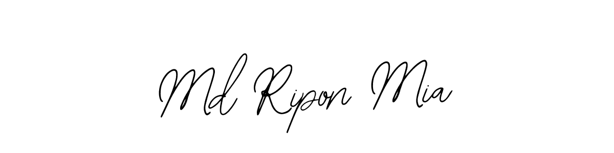 Also we have Md Ripon Mia name is the best signature style. Create professional handwritten signature collection using Bearetta-2O07w autograph style. Md Ripon Mia signature style 12 images and pictures png