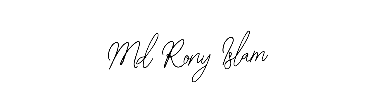 How to Draw Md Rony Islam signature style? Bearetta-2O07w is a latest design signature styles for name Md Rony Islam. Md Rony Islam signature style 12 images and pictures png