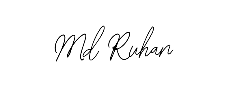 Design your own signature with our free online signature maker. With this signature software, you can create a handwritten (Bearetta-2O07w) signature for name Md Ruhan. Md Ruhan signature style 12 images and pictures png