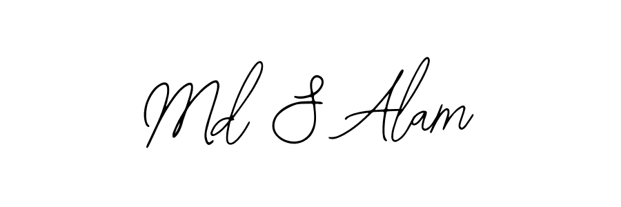 How to make Md S Alam signature? Bearetta-2O07w is a professional autograph style. Create handwritten signature for Md S Alam name. Md S Alam signature style 12 images and pictures png