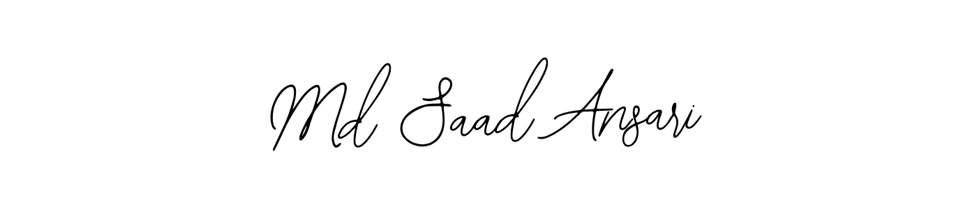 Make a beautiful signature design for name Md Saad Ansari. With this signature (Bearetta-2O07w) style, you can create a handwritten signature for free. Md Saad Ansari signature style 12 images and pictures png