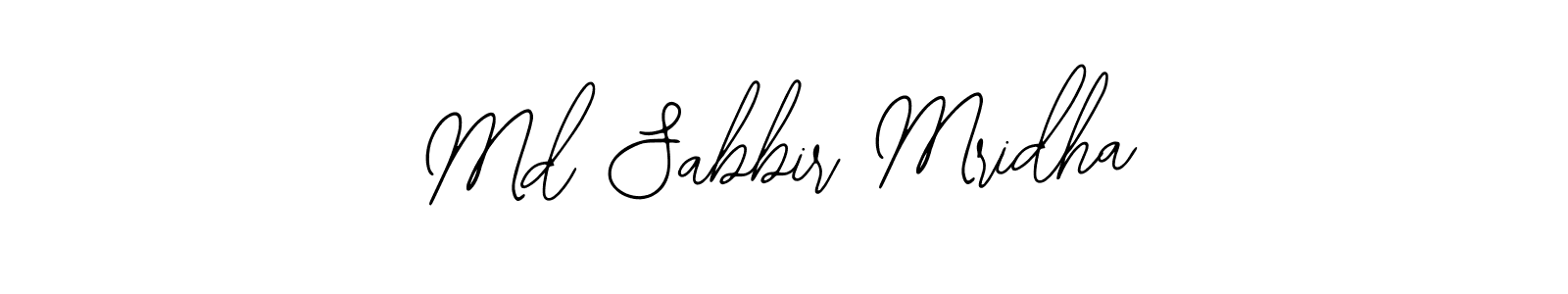 Design your own signature with our free online signature maker. With this signature software, you can create a handwritten (Bearetta-2O07w) signature for name Md Sabbir Mridha. Md Sabbir Mridha signature style 12 images and pictures png