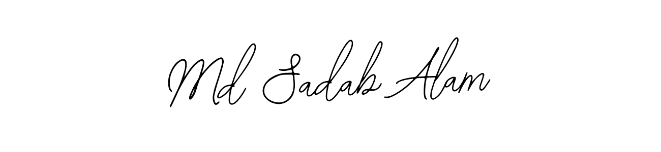 Also You can easily find your signature by using the search form. We will create Md Sadab Alam name handwritten signature images for you free of cost using Bearetta-2O07w sign style. Md Sadab Alam signature style 12 images and pictures png