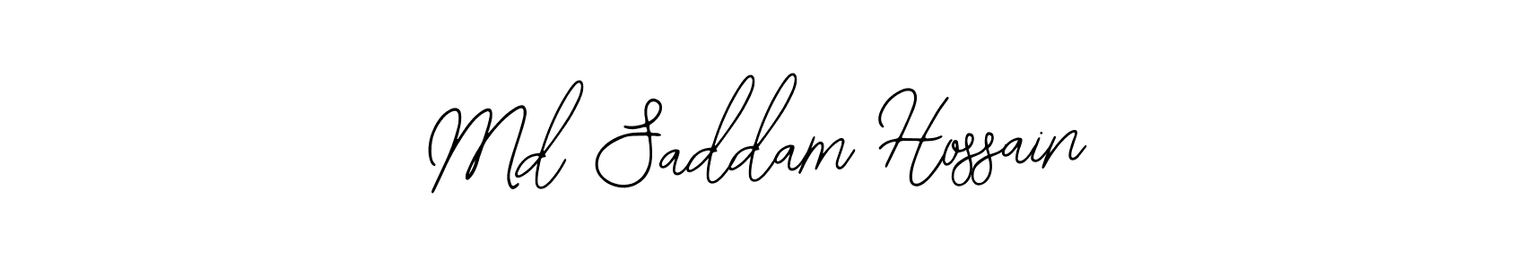 How to make Md Saddam Hossain name signature. Use Bearetta-2O07w style for creating short signs online. This is the latest handwritten sign. Md Saddam Hossain signature style 12 images and pictures png