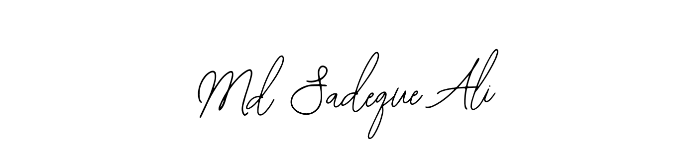 Bearetta-2O07w is a professional signature style that is perfect for those who want to add a touch of class to their signature. It is also a great choice for those who want to make their signature more unique. Get Md Sadeque Ali name to fancy signature for free. Md Sadeque Ali signature style 12 images and pictures png