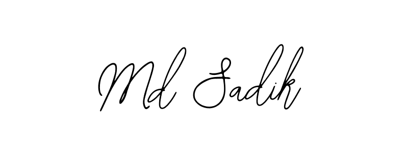 Design your own signature with our free online signature maker. With this signature software, you can create a handwritten (Bearetta-2O07w) signature for name Md Sadik. Md Sadik signature style 12 images and pictures png