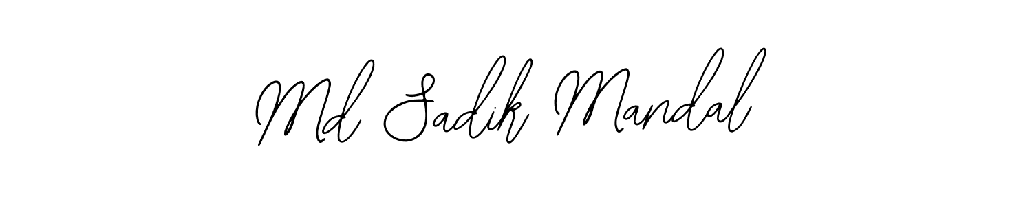 You should practise on your own different ways (Bearetta-2O07w) to write your name (Md Sadik Mandal) in signature. don't let someone else do it for you. Md Sadik Mandal signature style 12 images and pictures png