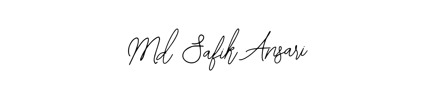 You should practise on your own different ways (Bearetta-2O07w) to write your name (Md Safik Ansari) in signature. don't let someone else do it for you. Md Safik Ansari signature style 12 images and pictures png
