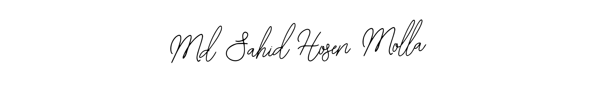Bearetta-2O07w is a professional signature style that is perfect for those who want to add a touch of class to their signature. It is also a great choice for those who want to make their signature more unique. Get Md Sahid Hosen Molla name to fancy signature for free. Md Sahid Hosen Molla signature style 12 images and pictures png