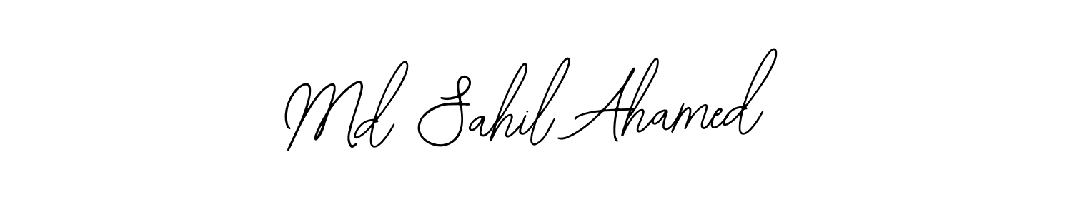 How to Draw Md Sahil Ahamed signature style? Bearetta-2O07w is a latest design signature styles for name Md Sahil Ahamed. Md Sahil Ahamed signature style 12 images and pictures png