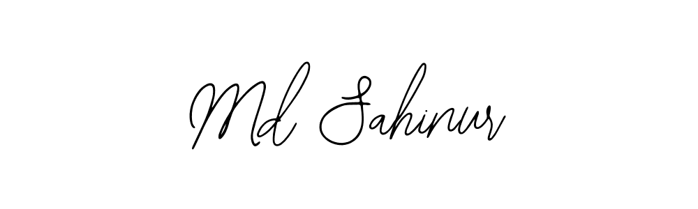 How to make Md Sahinur name signature. Use Bearetta-2O07w style for creating short signs online. This is the latest handwritten sign. Md Sahinur signature style 12 images and pictures png