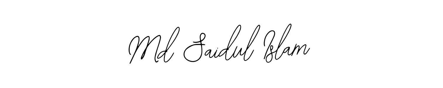 Design your own signature with our free online signature maker. With this signature software, you can create a handwritten (Bearetta-2O07w) signature for name Md Saidul Islam. Md Saidul Islam signature style 12 images and pictures png