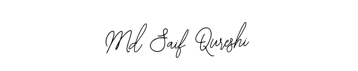 Create a beautiful signature design for name Md Saif Qureshi. With this signature (Bearetta-2O07w) fonts, you can make a handwritten signature for free. Md Saif Qureshi signature style 12 images and pictures png