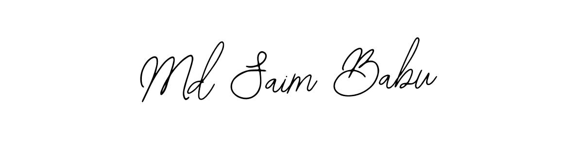 You should practise on your own different ways (Bearetta-2O07w) to write your name (Md Saim Babu) in signature. don't let someone else do it for you. Md Saim Babu signature style 12 images and pictures png