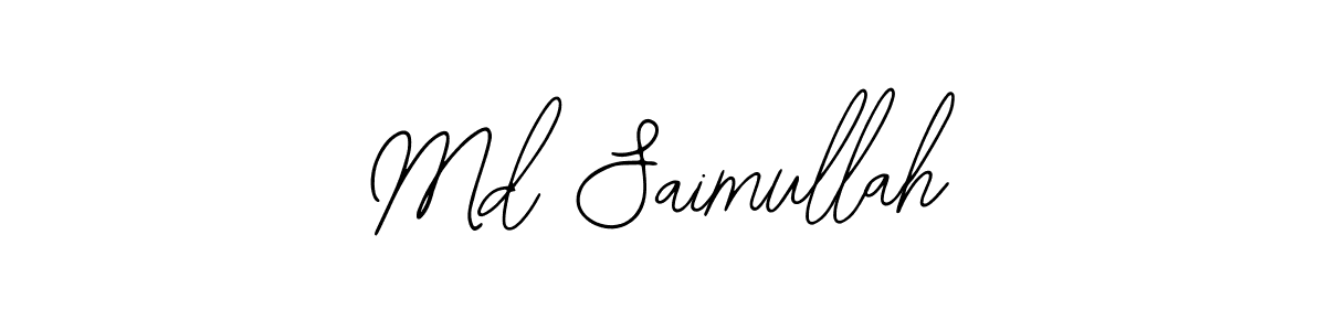 Use a signature maker to create a handwritten signature online. With this signature software, you can design (Bearetta-2O07w) your own signature for name Md Saimullah. Md Saimullah signature style 12 images and pictures png