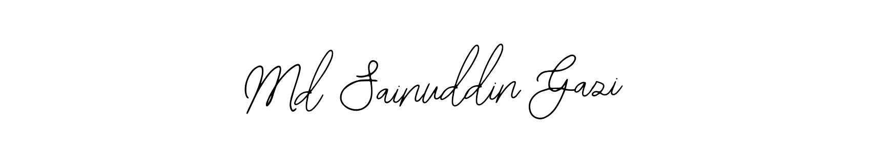 Bearetta-2O07w is a professional signature style that is perfect for those who want to add a touch of class to their signature. It is also a great choice for those who want to make their signature more unique. Get Md Sainuddin Gazi name to fancy signature for free. Md Sainuddin Gazi signature style 12 images and pictures png