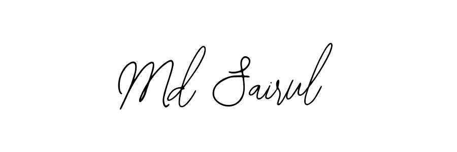 How to make Md Sairul name signature. Use Bearetta-2O07w style for creating short signs online. This is the latest handwritten sign. Md Sairul signature style 12 images and pictures png