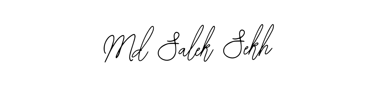 How to make Md Salek Sekh name signature. Use Bearetta-2O07w style for creating short signs online. This is the latest handwritten sign. Md Salek Sekh signature style 12 images and pictures png