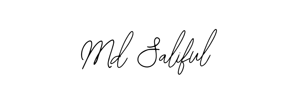 Md Saliful stylish signature style. Best Handwritten Sign (Bearetta-2O07w) for my name. Handwritten Signature Collection Ideas for my name Md Saliful. Md Saliful signature style 12 images and pictures png