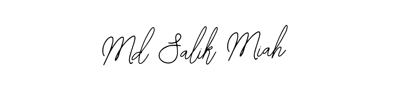 Use a signature maker to create a handwritten signature online. With this signature software, you can design (Bearetta-2O07w) your own signature for name Md Salik Miah. Md Salik Miah signature style 12 images and pictures png