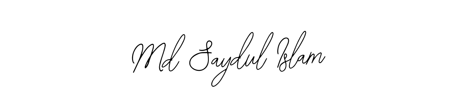 How to make Md Saydul Islam name signature. Use Bearetta-2O07w style for creating short signs online. This is the latest handwritten sign. Md Saydul Islam signature style 12 images and pictures png