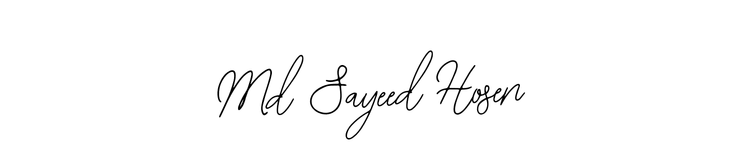 if you are searching for the best signature style for your name Md Sayeed Hosen. so please give up your signature search. here we have designed multiple signature styles  using Bearetta-2O07w. Md Sayeed Hosen signature style 12 images and pictures png
