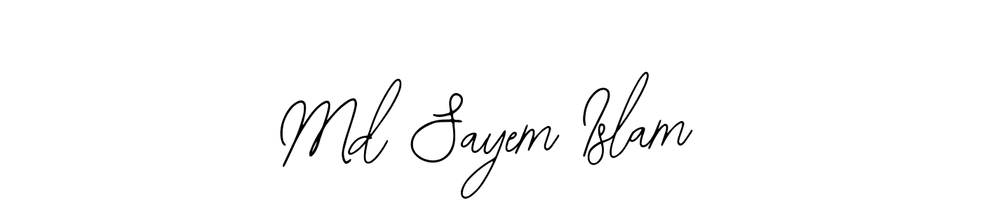Create a beautiful signature design for name Md Sayem Islam. With this signature (Bearetta-2O07w) fonts, you can make a handwritten signature for free. Md Sayem Islam signature style 12 images and pictures png