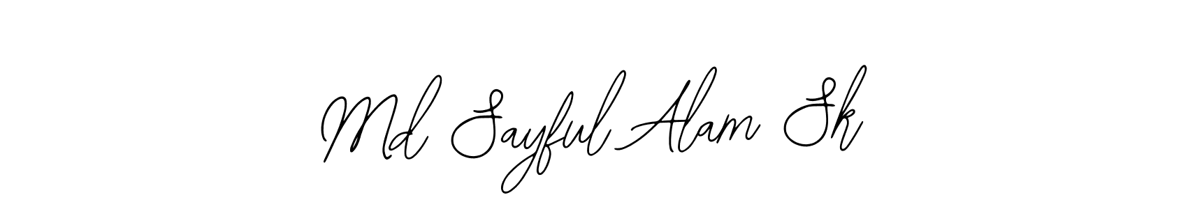 You should practise on your own different ways (Bearetta-2O07w) to write your name (Md Sayful Alam Sk) in signature. don't let someone else do it for you. Md Sayful Alam Sk signature style 12 images and pictures png