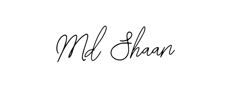 The best way (Bearetta-2O07w) to make a short signature is to pick only two or three words in your name. The name Md Shaan include a total of six letters. For converting this name. Md Shaan signature style 12 images and pictures png