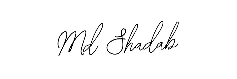 if you are searching for the best signature style for your name Md Shadab. so please give up your signature search. here we have designed multiple signature styles  using Bearetta-2O07w. Md Shadab signature style 12 images and pictures png